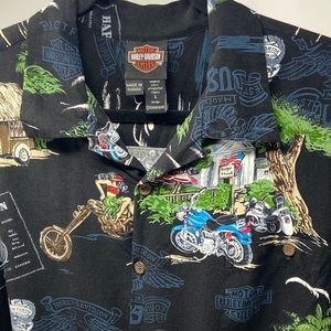 Harley Davidson Tori Richard Motorcycles Button up